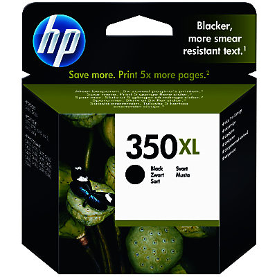 HP 350XL Inkjet Cartridge, Black, CB336EE